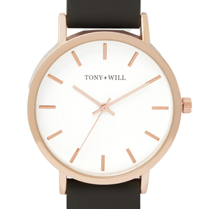 Tony + Will Classic White/Black Watch - TWT000FSRG/WHT/BLK | Ice Jewellery Australia