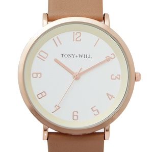 Tony + Will Astral Gold/Beige Watch - TWT008ESRG/WHT/BGE | Ice Jewellery Australia