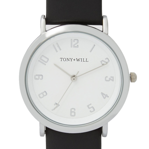 Tony + Will Small Astral Silver/Black Watch - TWT009FSLV/WHT/BLACK | Ice Jewellery Australia