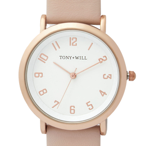 Tony + Will Small Astral White/Pink Watch - TWT009FSRG/WHT/L-PINK | Ice Jewellery Australia