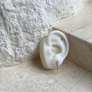 Ichu Mini Moon Earrings Gold - TP2907G | Ice Jewellery Australia