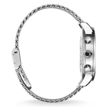 THOMAS SABO Steel Mesh Blace Dial Chronograph Watch - WA0245-201-203-42 mm | Ice Jewellery Australia