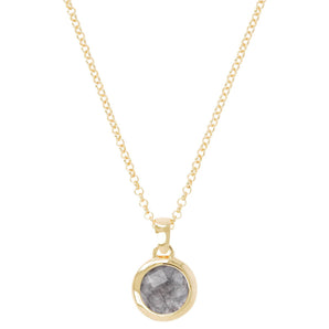 Bronzallure Golden Natural Stone Necklace - WSBZ00035Y.GQ | Ice Jewellery Australia