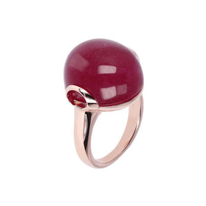 Bronzallure Alba Plum Agate Chalcedony Ring - WSBZ00364.PA | Ice Jewellery Australia