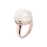 Bronzallure Alba White Moonstone Chalcedony Ring - WSBZ00364.WMO | Ice Jewellery Australia