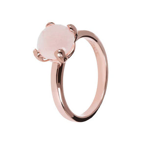 Bronzallure Felicia Petite Rose Quartz Ring - WSBZ00949.RQ | Ice Jewellery Australia