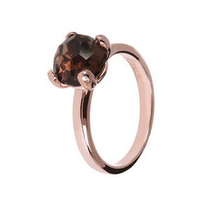 Bronzallure Felicia Petite Smoky Quartz Ring - WSBZ00949.SQ | Ice Jewellery Australia