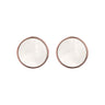 Bronzallure Alba White Mother Of Pearl 18mm Stud Earrings - WSBZ01270.W | Ice Jewellery Australia