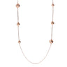 Bronzallure Stick & Bead Rose Gold Plated Necklace - WSBZ01350.R | Ice Jewellery Australia