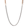 Bronzallure Curb & Black Spinel Necklace 86.4cm - WSBZ01408.BS | Ice Jewellery Australia