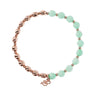 Bronzallure Rose & Aqua Quartz Bracelet 16.5cm - WSBZ01431.AQ | Ice Jewellery Australia