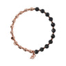 Bronzallure Rose & Blue Lace Agate Bracelet 16.5cm - WSBZ01431.BLA | Ice Jewellery Australia