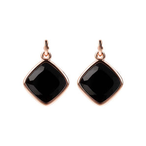 Bronzallure Squared Black Onyx Earrings - WSBZ01461.BO | Ice Jewellery Australia
