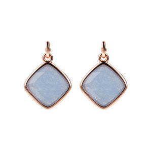 Bronzallure Squared Light Blue Quartz Earrings - WSBZ01461.BQ | Ice Jewellery Australia