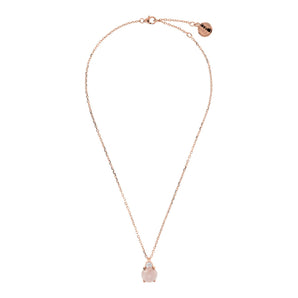 Bronzallure Felicia Rose Gold Necklace with Cubic Zirconia - WSBZ02016 | Ice Jewellery Australia