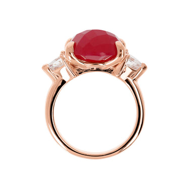 Bronzallure Plum Agate Felicia Rose Gold Ring - WSBZ02017.PA | Ice Jewellery Australia