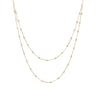 Ice Jewellery 9K Yellow Gold Beaded Double Chain Necklace 48cm - WSGD90302.YG | Ice Jewellery Australia