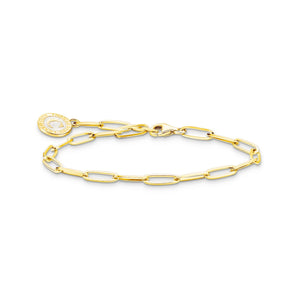 THOMAS SABO Charm Bracelet with Cold Enamel Gold Plated