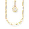 THOMAS SABO Member Charm Necklace with Charmista Disc Gold Plated