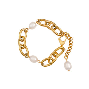 Zahar Gold Pearl Bracelet