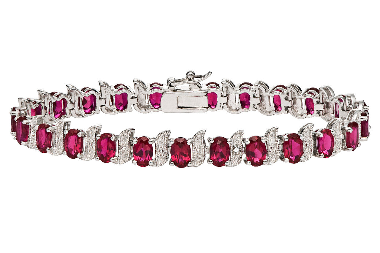 Ruby Tennis Bracelets - Diamond Tennis Bracelets