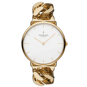 Nordgreen Native 32mm Gold Chain Link Watch