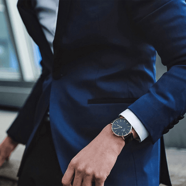 Daniel Wellington Classic Black Sheffield Rose Gold 40mm Watch - DW00100127 | Ice Jewellery Australia