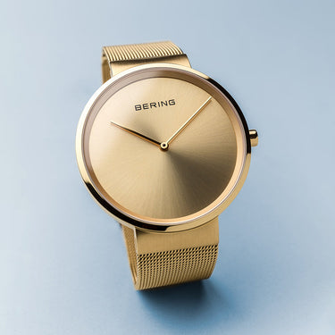 Bering Classic Brushed Gold 39mm Unisex Watch