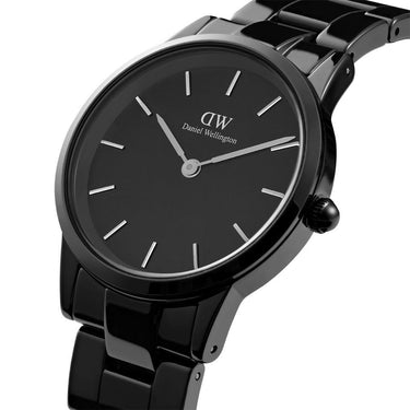 Daniel Wellington Iconic Ceramic 32mm Black Watch - DW00100414 | Ice Jewellery Australia