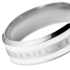 Daniel Wellington Classic Ring Satin White - DW00400046_ | Ice Jewellery Australia