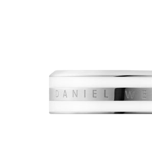 Daniel Wellington Classic Ring Satin White - DW00400046_ | Ice Jewellery Australia