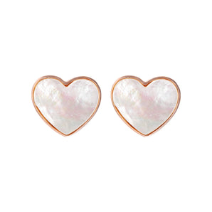 Bronzallure Heart Stud Earrings