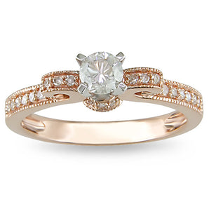 Ice Jewellery 1/2 Carat Diamond Engagement Ring in 14K Rose Gold - 7500696467 | Ice Jewellery Australia