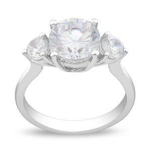 Ice Jewellery 4 1/3 Carat White Cubic Zirconia Engagement Ring in Silver - 7500698089 | Ice Jewellery Australia