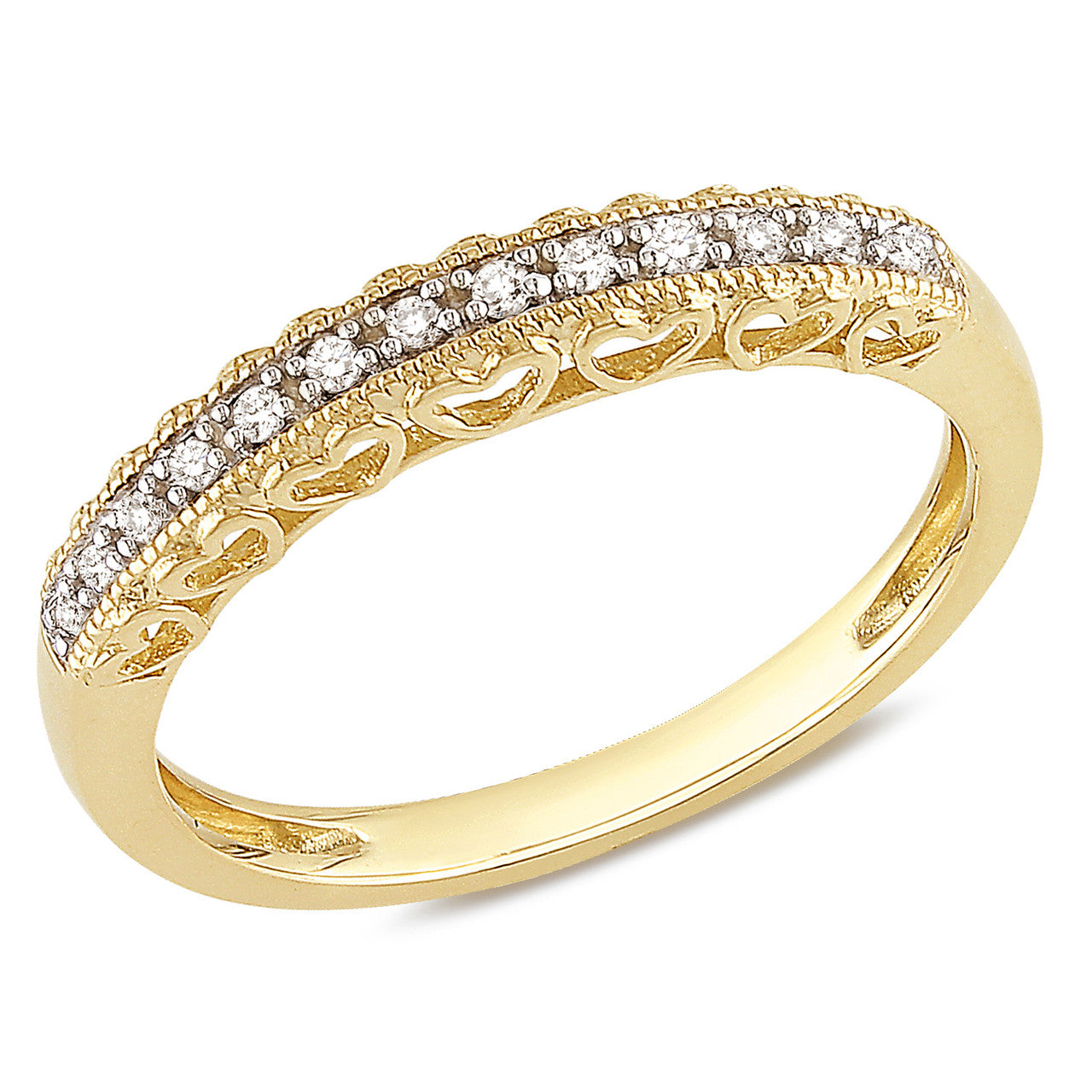 Ice Jewellery Diamond Ring in 10K Yellow Gold - 7500700010 | Ice Jewellery Australia