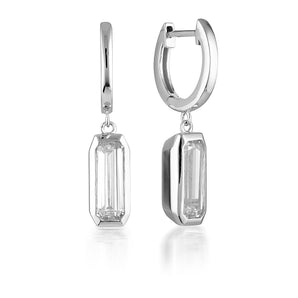 Georgini Emilio Silver Drop Earrings - IE851W | Ice Jewellery Australia