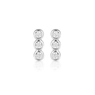 Georgini Silver Trio Stud Earring - IE930W | Ice Jewellery Australia