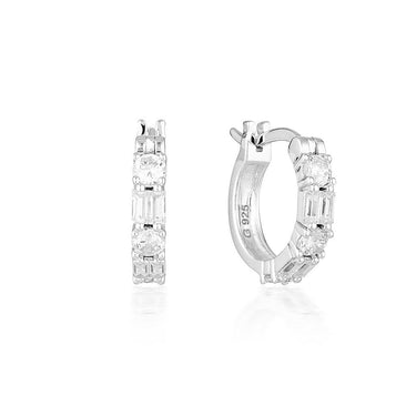 Georgini Irina Small Silver Hoop - IE813W | Ice Jewellery Australia