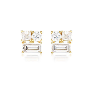 Georgini Thea Gold Stud Earring - IE814G | Ice Jewellery Australia