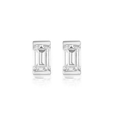 Georgini Mosaic Baguette Silver Stud - IE817W | Ice Jewellery Australia