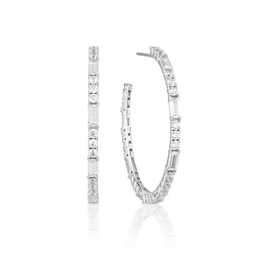 Georgini Irina Large Silver Hoop - IE818W | Ice Jewellery Australia