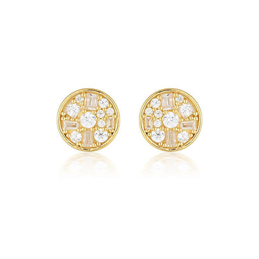 Georgini Mini Mosaic Gold Stud Earrings - IE821G | Ice Jewellery Australia