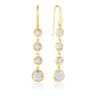 Georgini Helios Gold Drop Earrings - IE940G | Ice Jewellery Australia