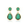 Georgini Luxe Nobile Earrings Green / Gold - IE943GR | Ice Jewellery Australia