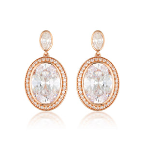 Georgini Luxe Grandenzza Earrings Rose Gold - IE944RG | Ice Jewellery Australia