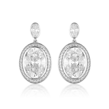 Georgini Luxe Grandenzza Earrings Silver - IE944W | Ice Jewellery Australia