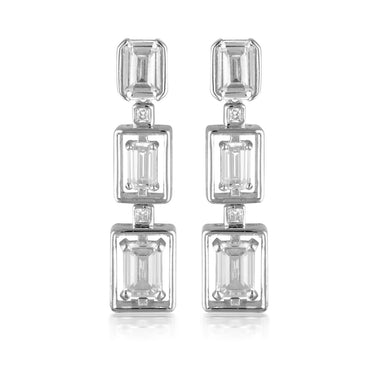 Georgini Luxe Indulgenza Earrings Silver - IE946W | Ice Jewellery Australia