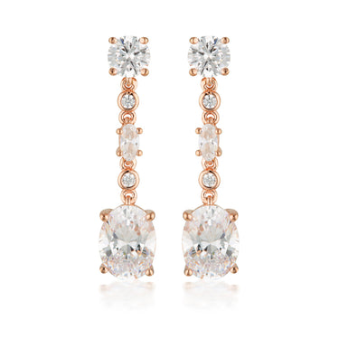 Georgini Luxe Lusso Earrings Rose Gold - IE949RG | Ice Jewellery Australia