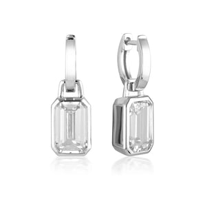 Georgini Luxe Sontuosa Earrings Silver - IE950W | Ice Jewellery Australia