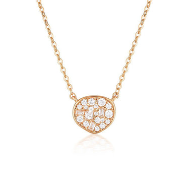 Georgini Fili Small Mosaic Rose Gold Pendant - IP736RG | Ice Jewellery Australia